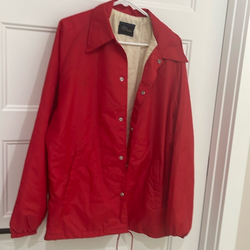 Red ARTEX windbreaker